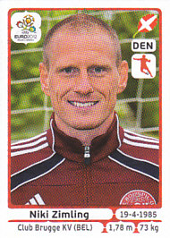 Niki Zimling Denmark samolepka EURO 2012 #213